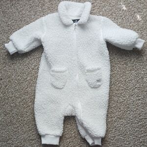 7 For All Mankind Sherpa Coverall White 6M